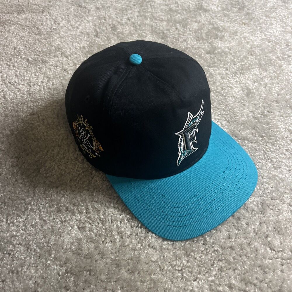 Kith x 47 Brand x Florida Marlins 2024 Hitch Snapback - "Kith & Kin" - Black